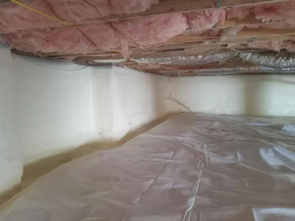 Crawl space encapsulation with closed-cell spray foam for Storm Damage Roof Repair in Lake Havasu City